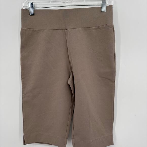 LOGO Layers by Lori Goldstein Bermuda Pull On Shorts Womens XS Petite Brown - Picture 1 of 5
